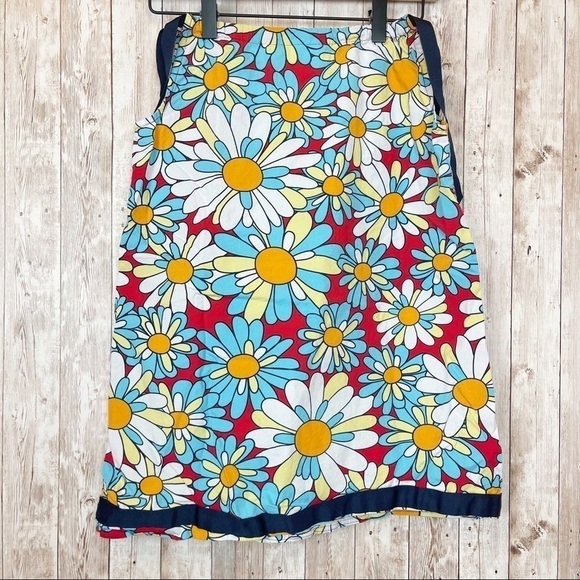 Hanna Andersson Mod Daisy Print Pillowcase Sleeveless Dress Size 6/7 Girls - Picture 6 of 11